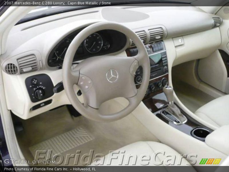 Capri Blue Metallic / Stone 2007 Mercedes-Benz C 280 Luxury