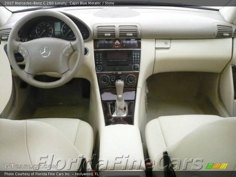 Capri Blue Metallic / Stone 2007 Mercedes-Benz C 280 Luxury