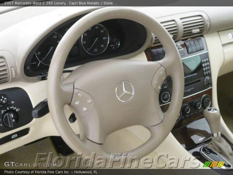 Capri Blue Metallic / Stone 2007 Mercedes-Benz C 280 Luxury