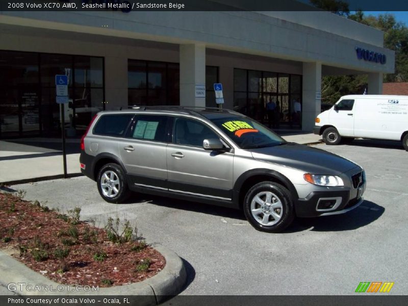 Seashell Metallic / Sandstone Beige 2008 Volvo XC70 AWD