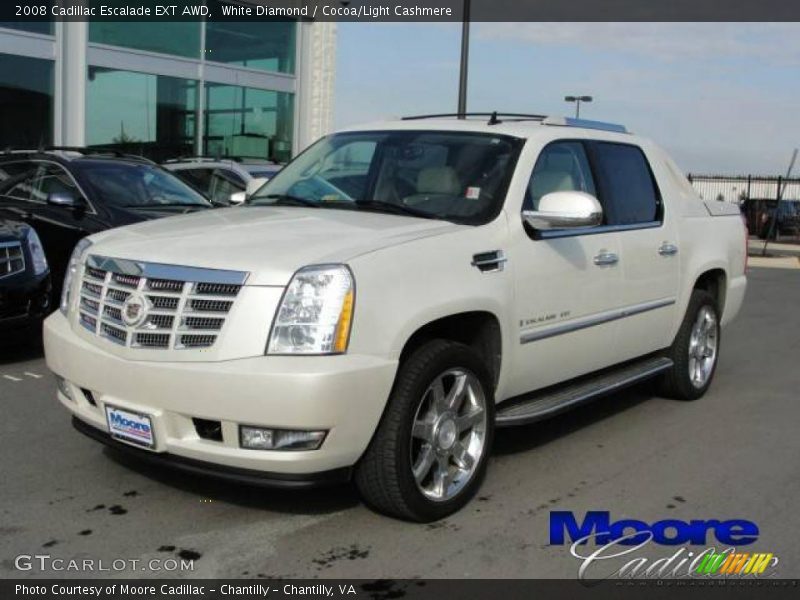 White Diamond / Cocoa/Light Cashmere 2008 Cadillac Escalade EXT AWD