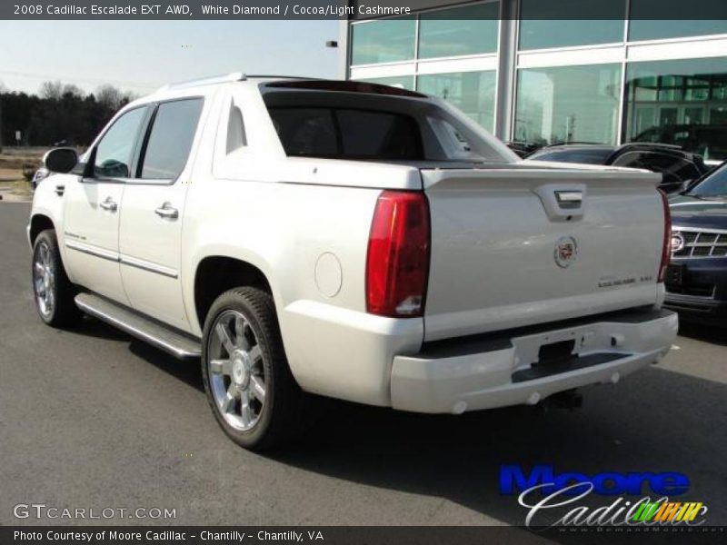 White Diamond / Cocoa/Light Cashmere 2008 Cadillac Escalade EXT AWD