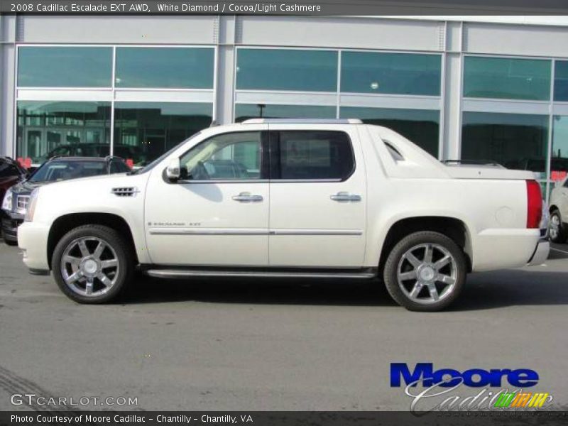 White Diamond / Cocoa/Light Cashmere 2008 Cadillac Escalade EXT AWD
