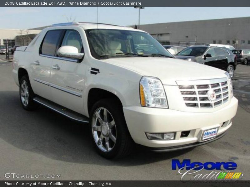 White Diamond / Cocoa/Light Cashmere 2008 Cadillac Escalade EXT AWD