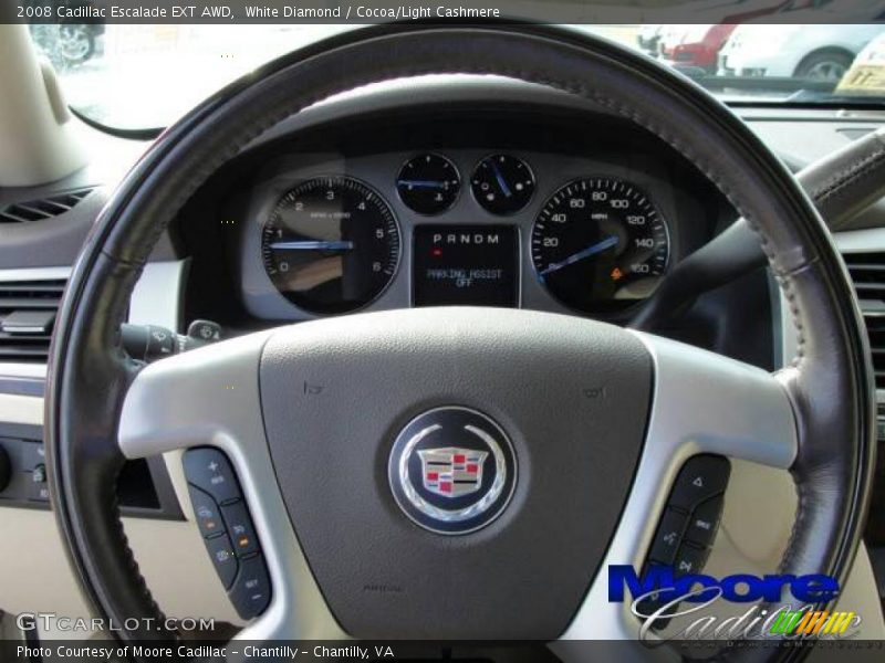 White Diamond / Cocoa/Light Cashmere 2008 Cadillac Escalade EXT AWD