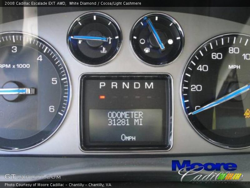 White Diamond / Cocoa/Light Cashmere 2008 Cadillac Escalade EXT AWD