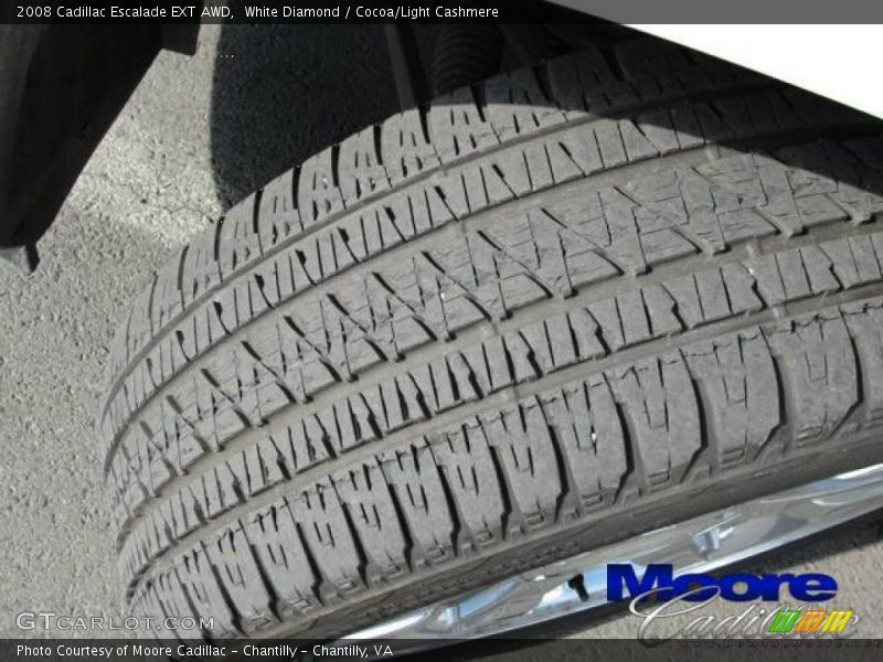 White Diamond / Cocoa/Light Cashmere 2008 Cadillac Escalade EXT AWD