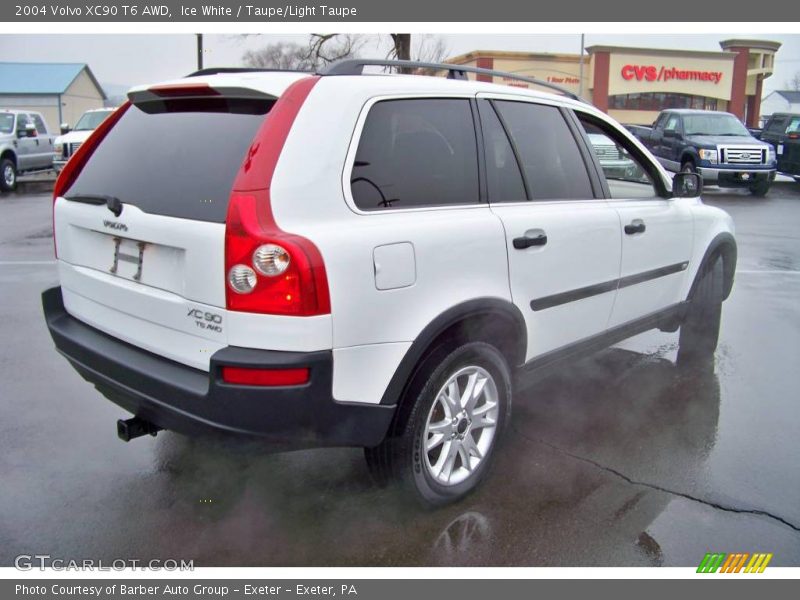 Ice White / Taupe/Light Taupe 2004 Volvo XC90 T6 AWD