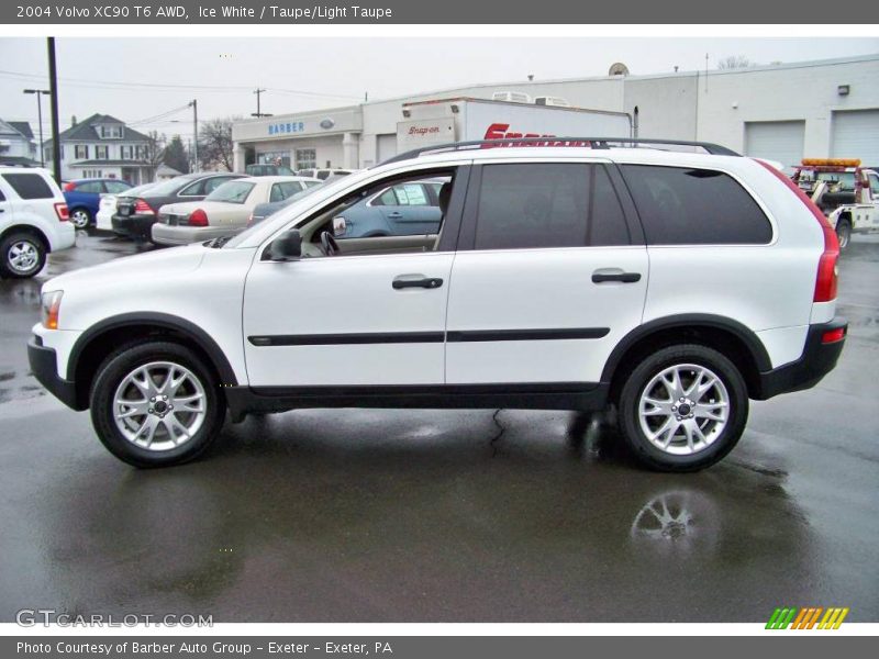 Ice White / Taupe/Light Taupe 2004 Volvo XC90 T6 AWD