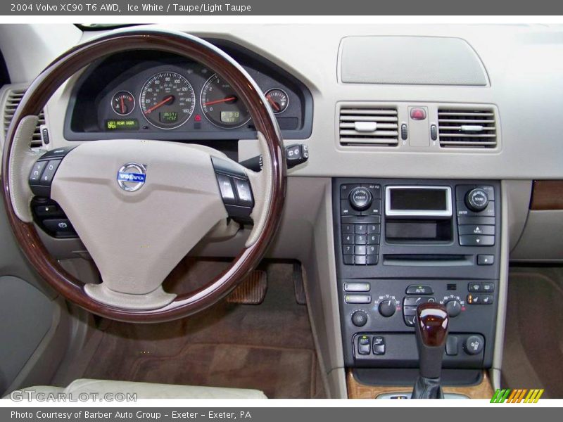 Ice White / Taupe/Light Taupe 2004 Volvo XC90 T6 AWD