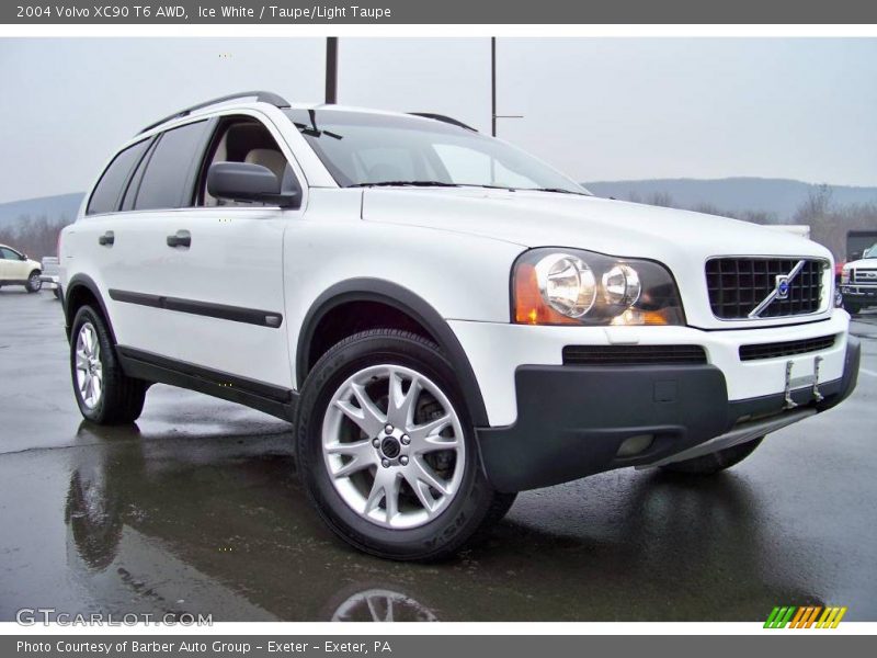 Ice White / Taupe/Light Taupe 2004 Volvo XC90 T6 AWD