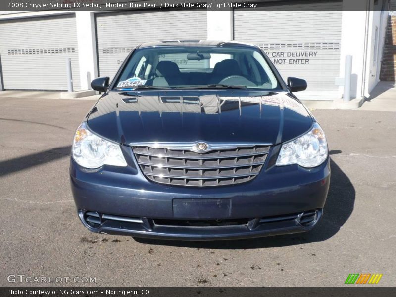 Modern Blue Pearl / Dark Slate Gray/Light Slate Gray 2008 Chrysler Sebring LX Sedan
