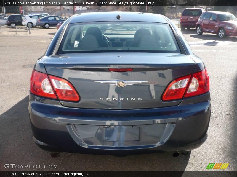 Modern Blue Pearl / Dark Slate Gray/Light Slate Gray 2008 Chrysler Sebring LX Sedan