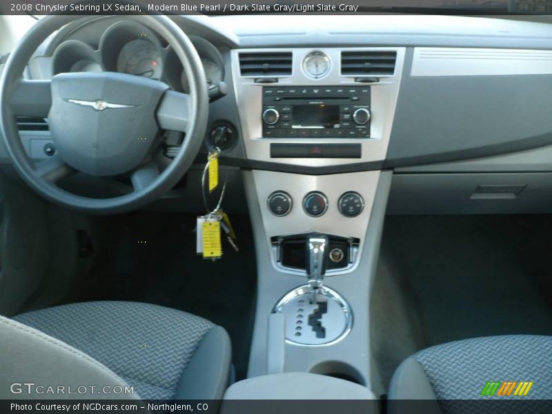 Modern Blue Pearl / Dark Slate Gray/Light Slate Gray 2008 Chrysler Sebring LX Sedan