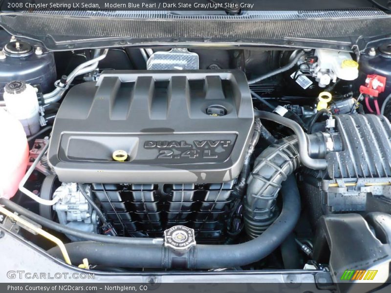 Modern Blue Pearl / Dark Slate Gray/Light Slate Gray 2008 Chrysler Sebring LX Sedan