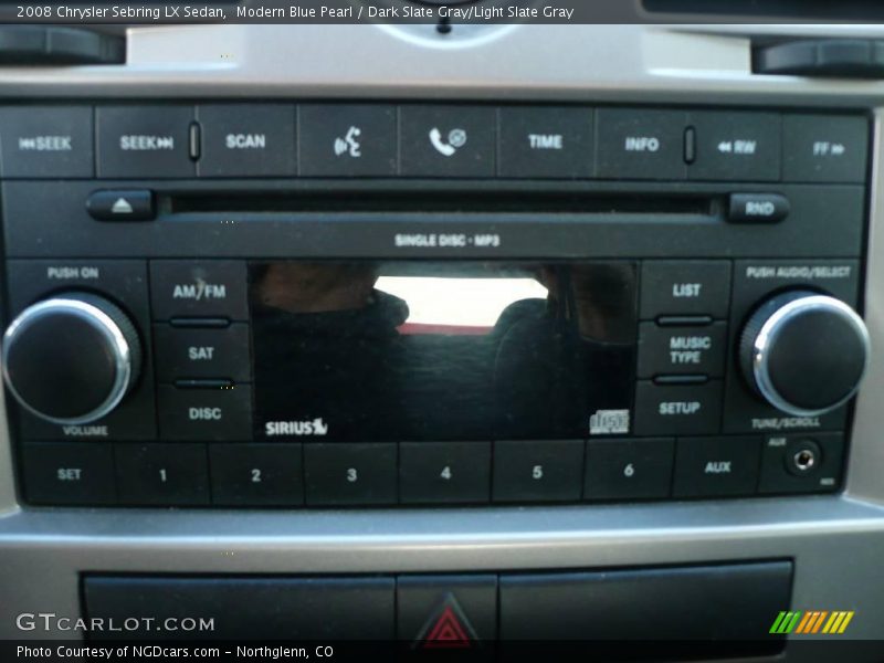 Modern Blue Pearl / Dark Slate Gray/Light Slate Gray 2008 Chrysler Sebring LX Sedan