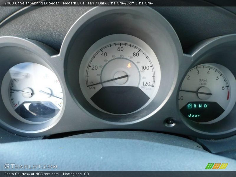 Modern Blue Pearl / Dark Slate Gray/Light Slate Gray 2008 Chrysler Sebring LX Sedan