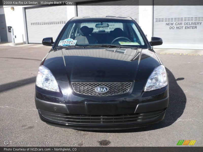 Midnight Black / Gray 2009 Kia Rio LX Sedan