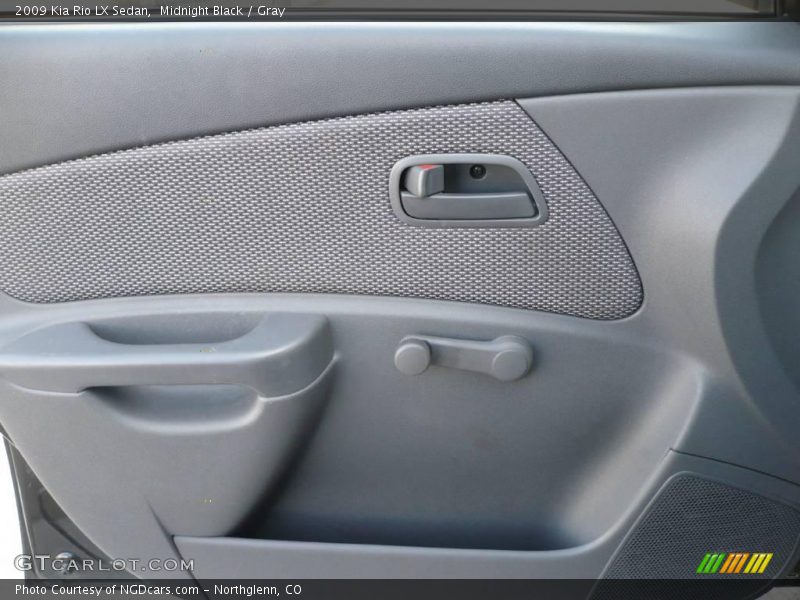 Midnight Black / Gray 2009 Kia Rio LX Sedan