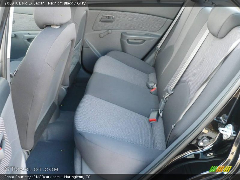 Midnight Black / Gray 2009 Kia Rio LX Sedan