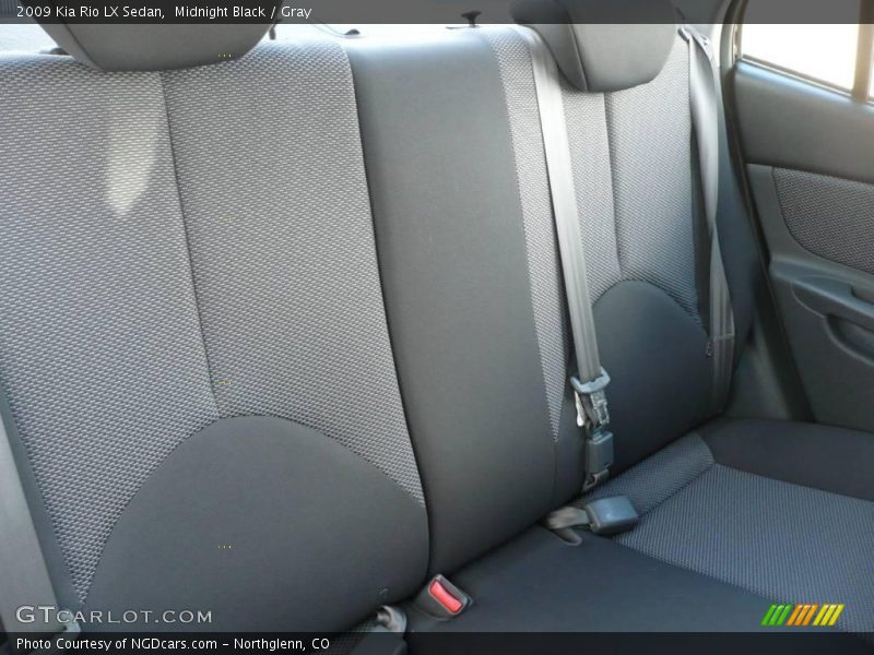 Midnight Black / Gray 2009 Kia Rio LX Sedan