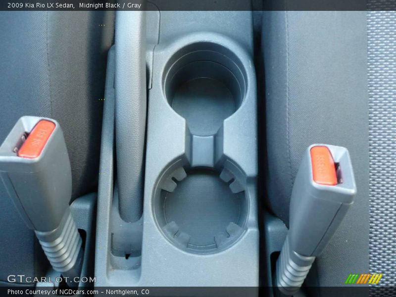 Midnight Black / Gray 2009 Kia Rio LX Sedan