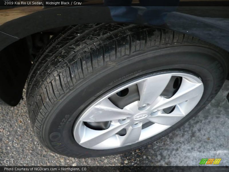 Midnight Black / Gray 2009 Kia Rio LX Sedan
