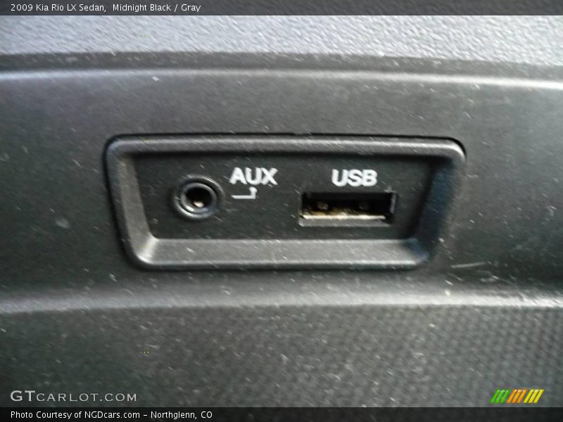 Midnight Black / Gray 2009 Kia Rio LX Sedan