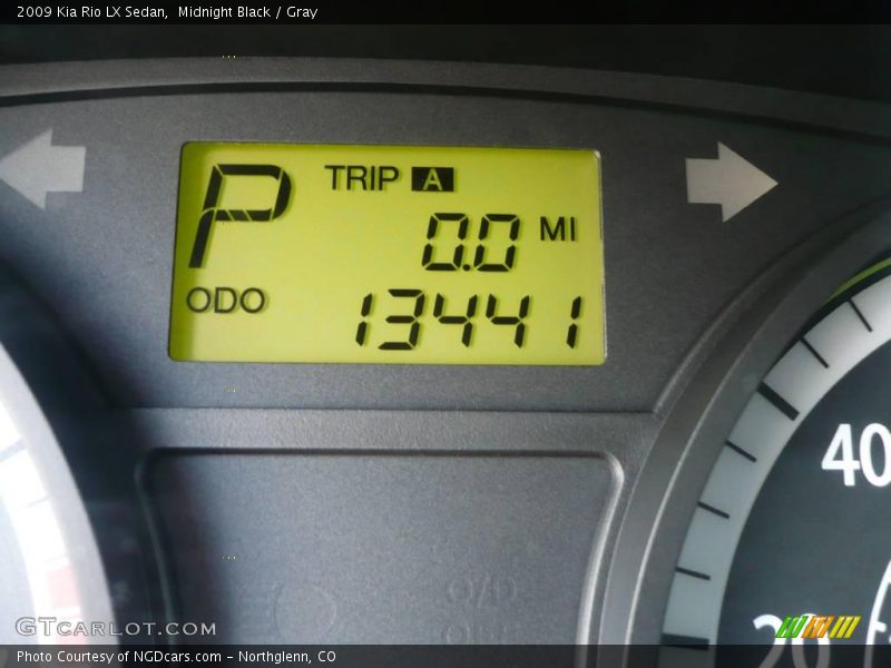 Midnight Black / Gray 2009 Kia Rio LX Sedan