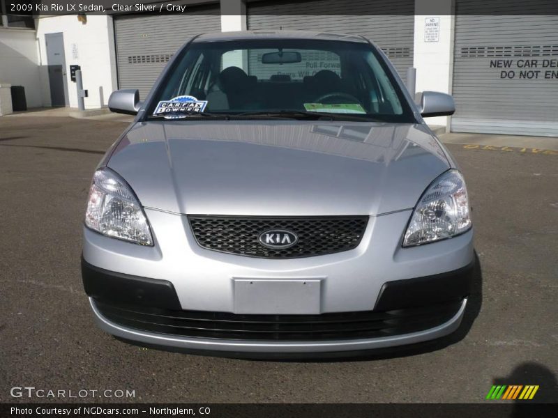 Clear Silver / Gray 2009 Kia Rio LX Sedan