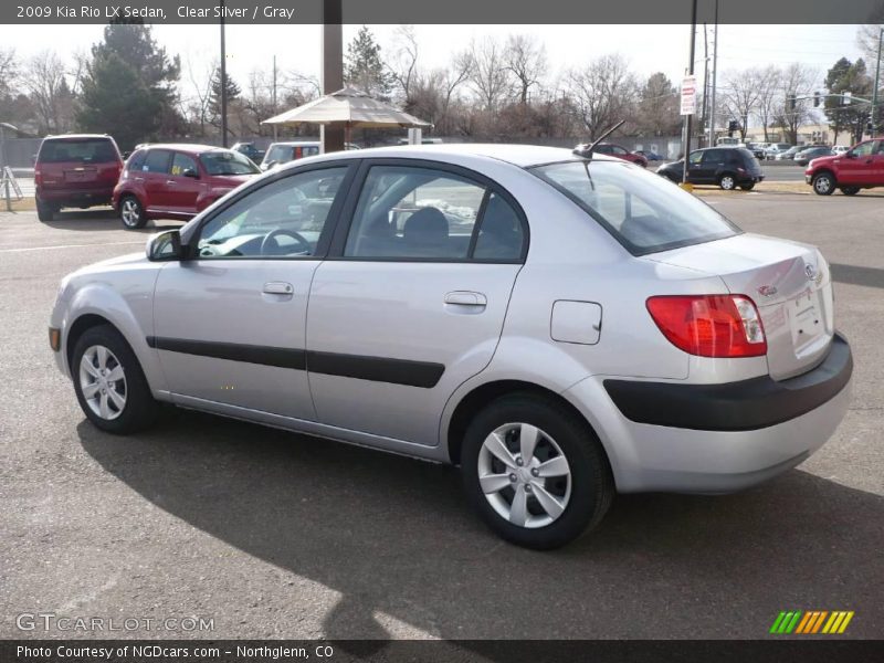 Clear Silver / Gray 2009 Kia Rio LX Sedan
