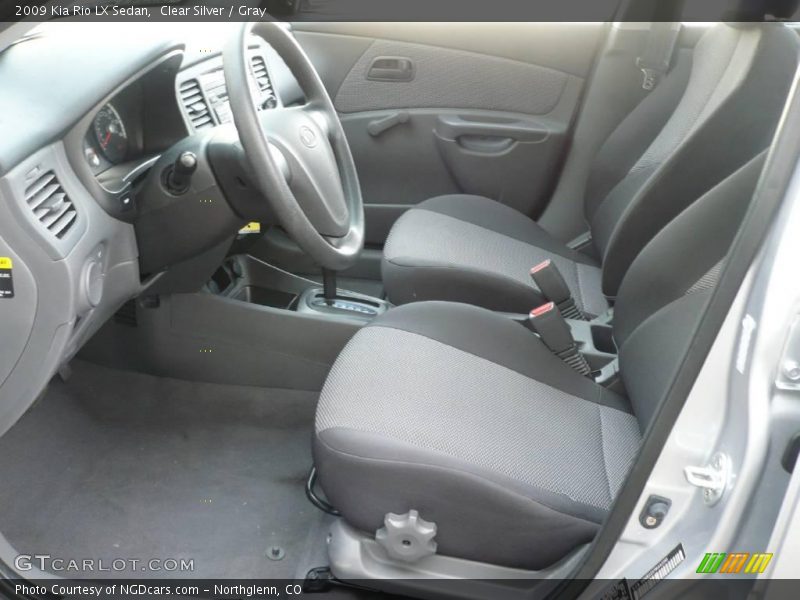 Clear Silver / Gray 2009 Kia Rio LX Sedan
