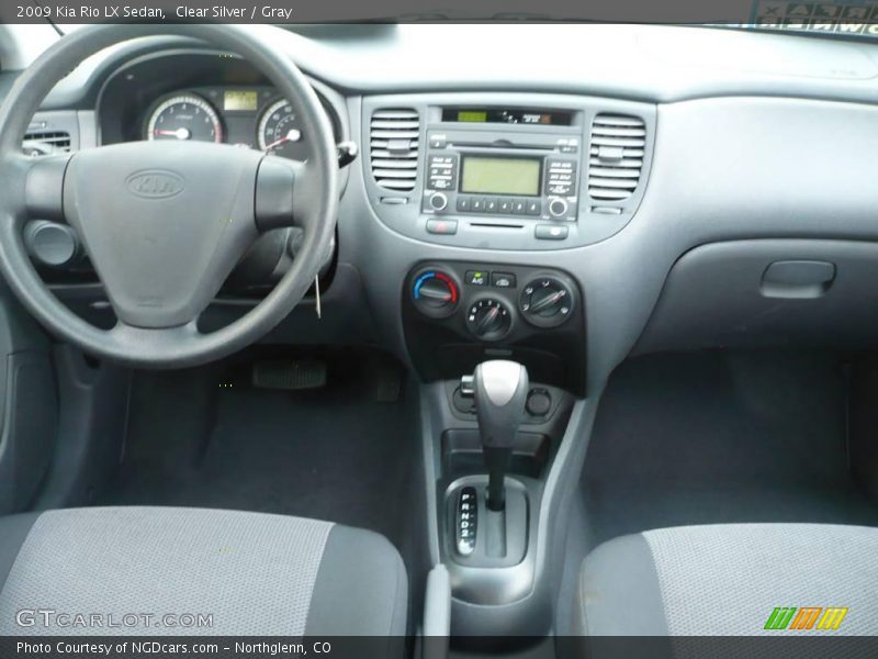 Clear Silver / Gray 2009 Kia Rio LX Sedan