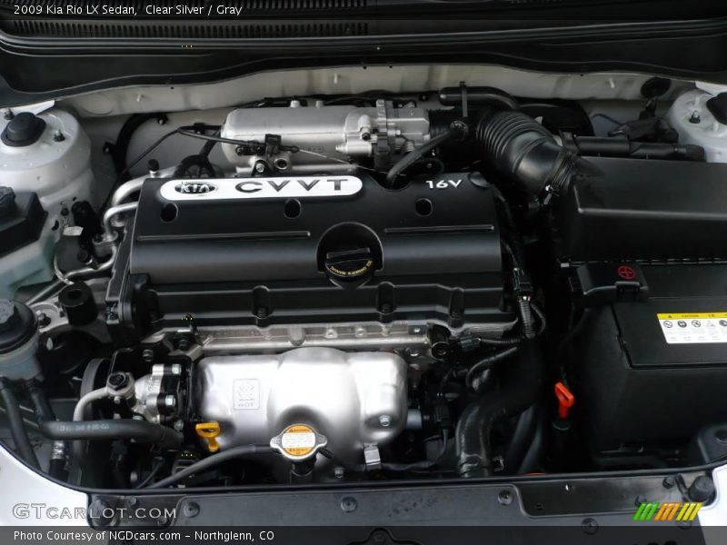 Clear Silver / Gray 2009 Kia Rio LX Sedan