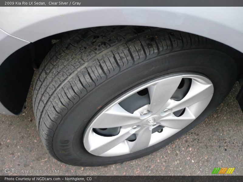 Clear Silver / Gray 2009 Kia Rio LX Sedan