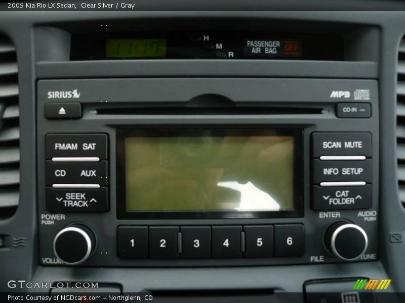 Clear Silver / Gray 2009 Kia Rio LX Sedan