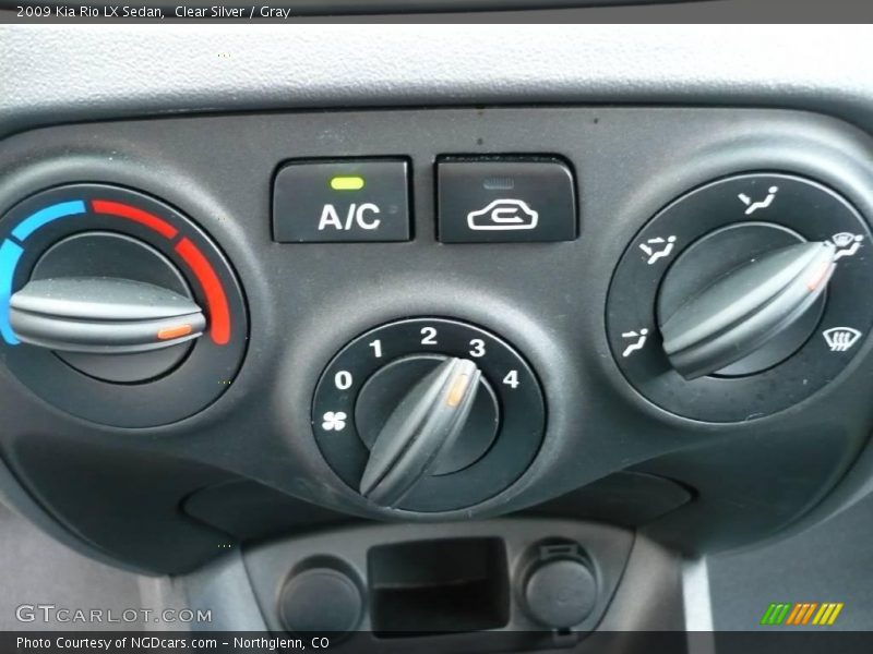 Clear Silver / Gray 2009 Kia Rio LX Sedan