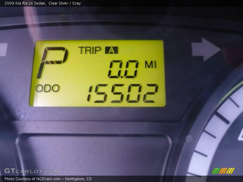 Clear Silver / Gray 2009 Kia Rio LX Sedan