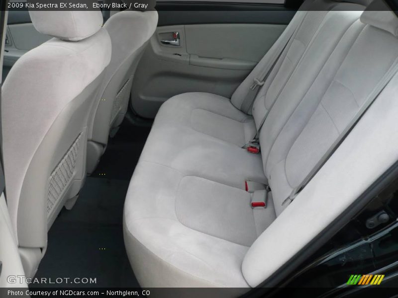 Ebony Black / Gray 2009 Kia Spectra EX Sedan