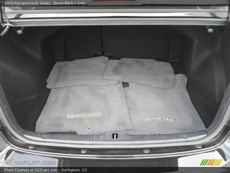 Ebony Black / Gray 2009 Kia Spectra EX Sedan