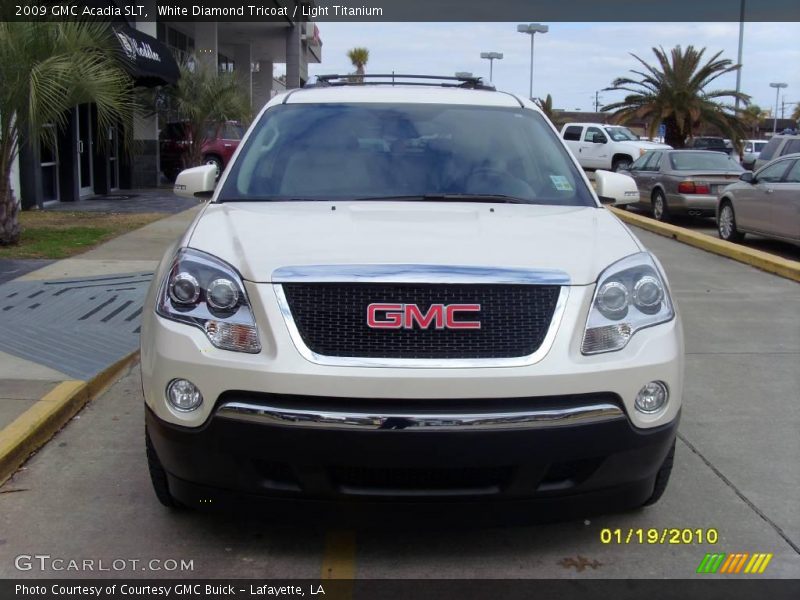 White Diamond Tricoat / Light Titanium 2009 GMC Acadia SLT
