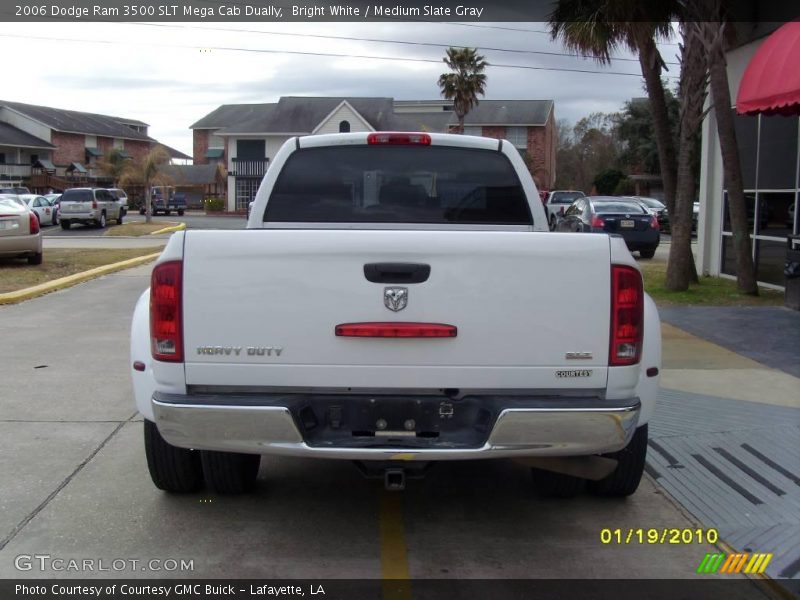 Bright White / Medium Slate Gray 2006 Dodge Ram 3500 SLT Mega Cab Dually
