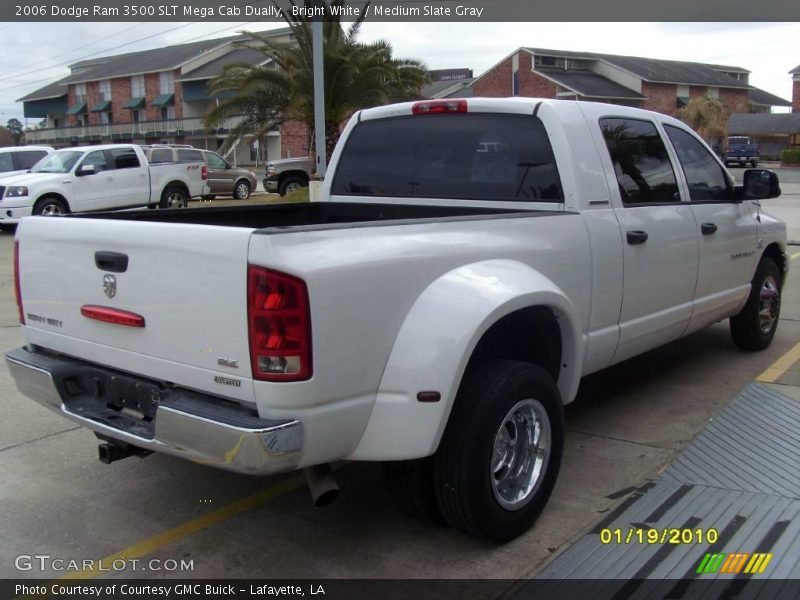 Bright White / Medium Slate Gray 2006 Dodge Ram 3500 SLT Mega Cab Dually