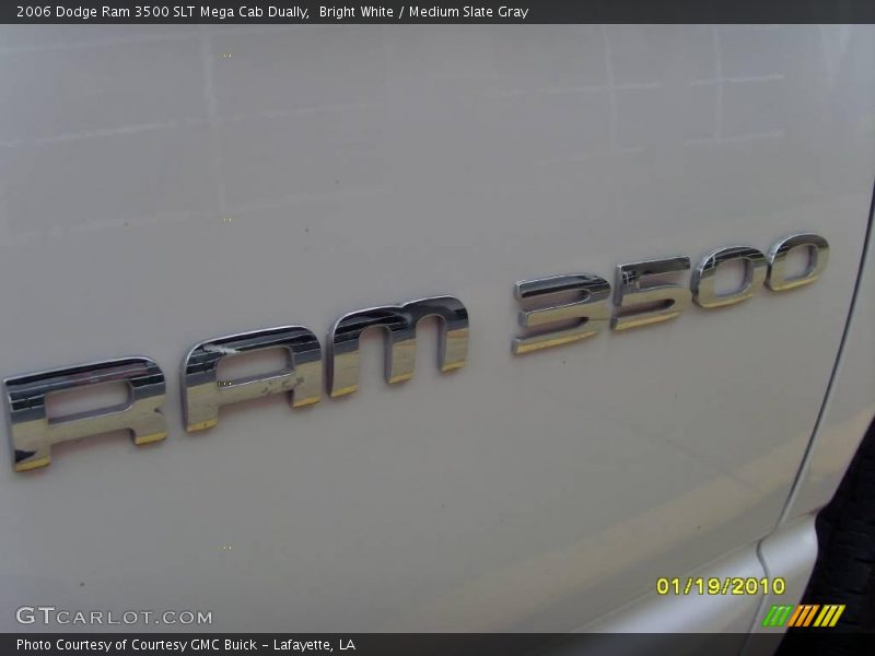 Bright White / Medium Slate Gray 2006 Dodge Ram 3500 SLT Mega Cab Dually