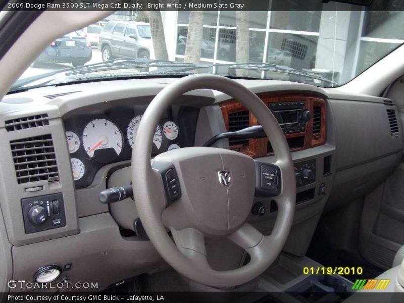 Bright White / Medium Slate Gray 2006 Dodge Ram 3500 SLT Mega Cab Dually