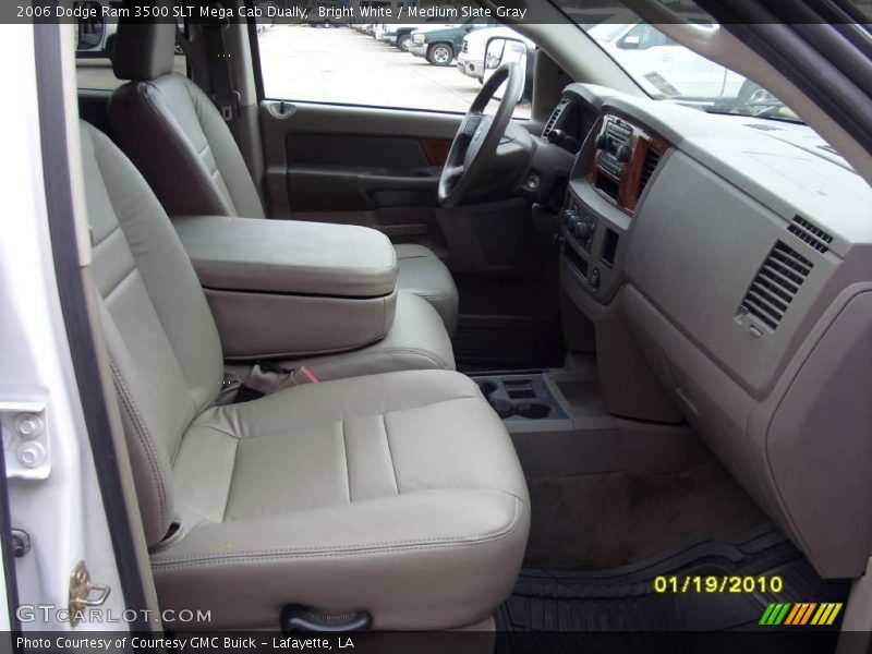 Bright White / Medium Slate Gray 2006 Dodge Ram 3500 SLT Mega Cab Dually
