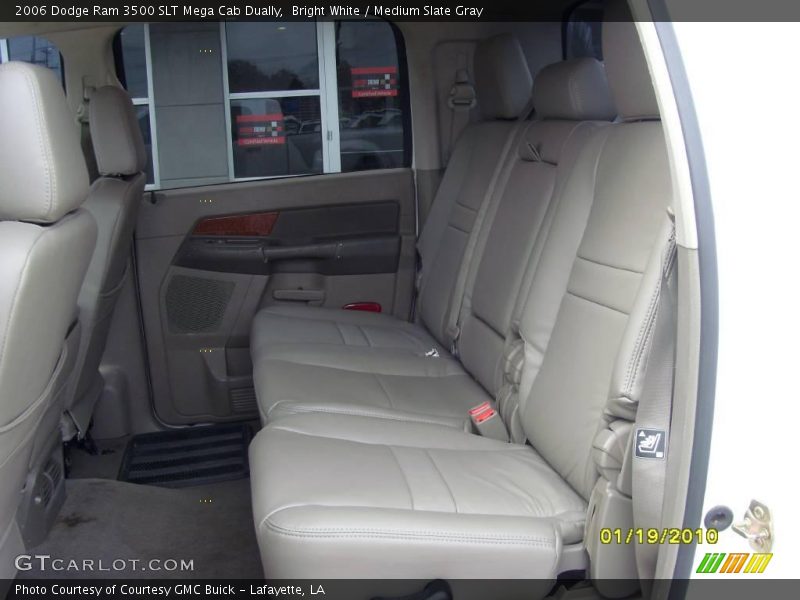 Bright White / Medium Slate Gray 2006 Dodge Ram 3500 SLT Mega Cab Dually
