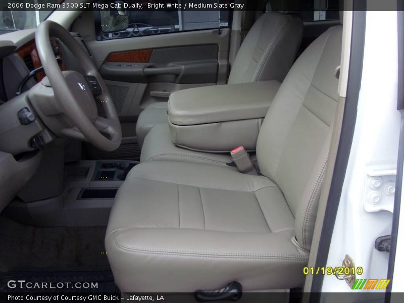 Bright White / Medium Slate Gray 2006 Dodge Ram 3500 SLT Mega Cab Dually