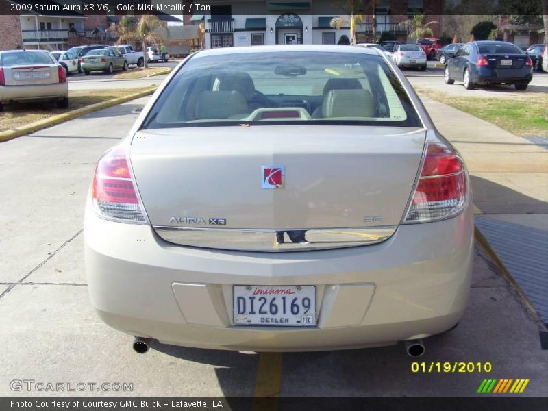 Gold Mist Metallic / Tan 2009 Saturn Aura XR V6