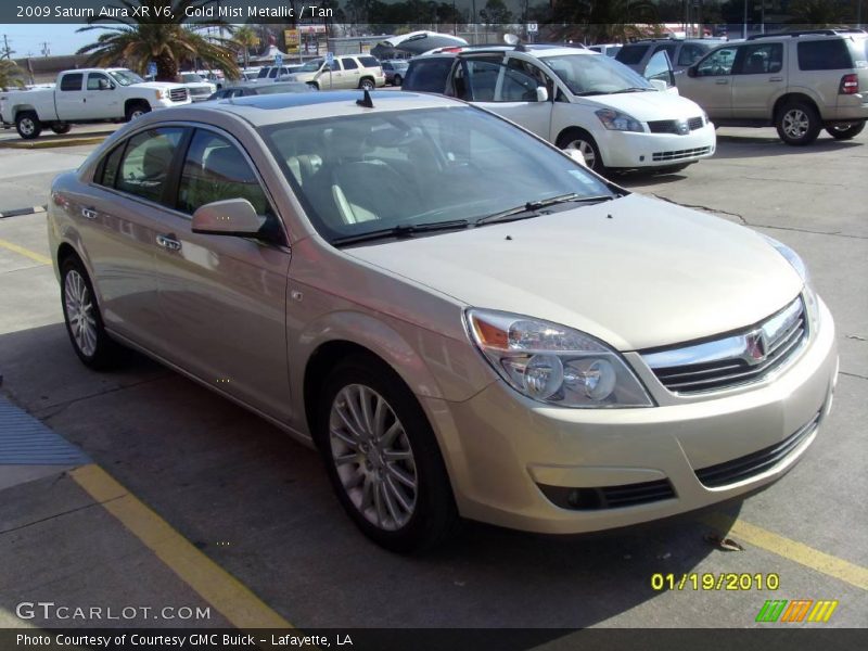 Gold Mist Metallic / Tan 2009 Saturn Aura XR V6